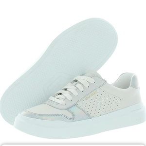 Cole Haan White Iridescent Leather Sneakers